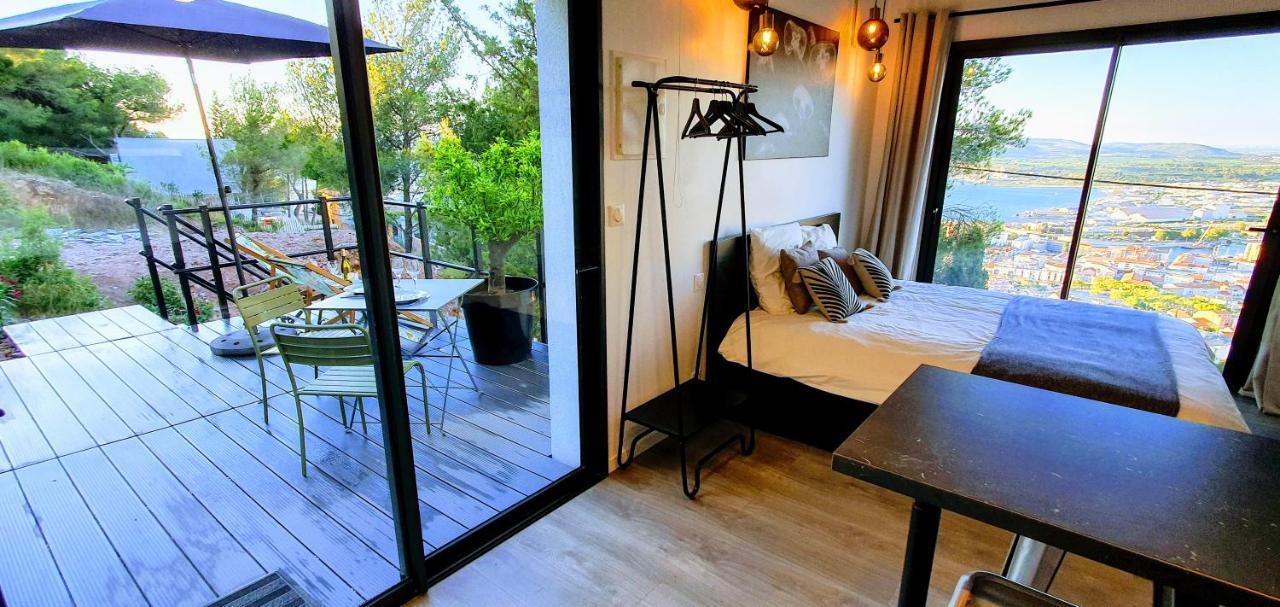 Le Rouquier Studio Terrasse, Vue Exceptionnelle, Climatisation Sete Exterior photo